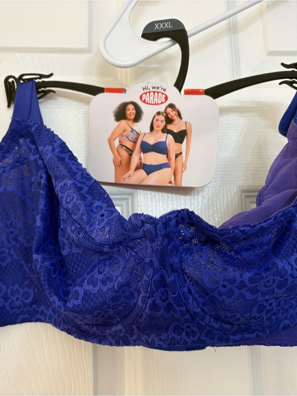 Parade Lace Underwire Bra in Cobalt Blue